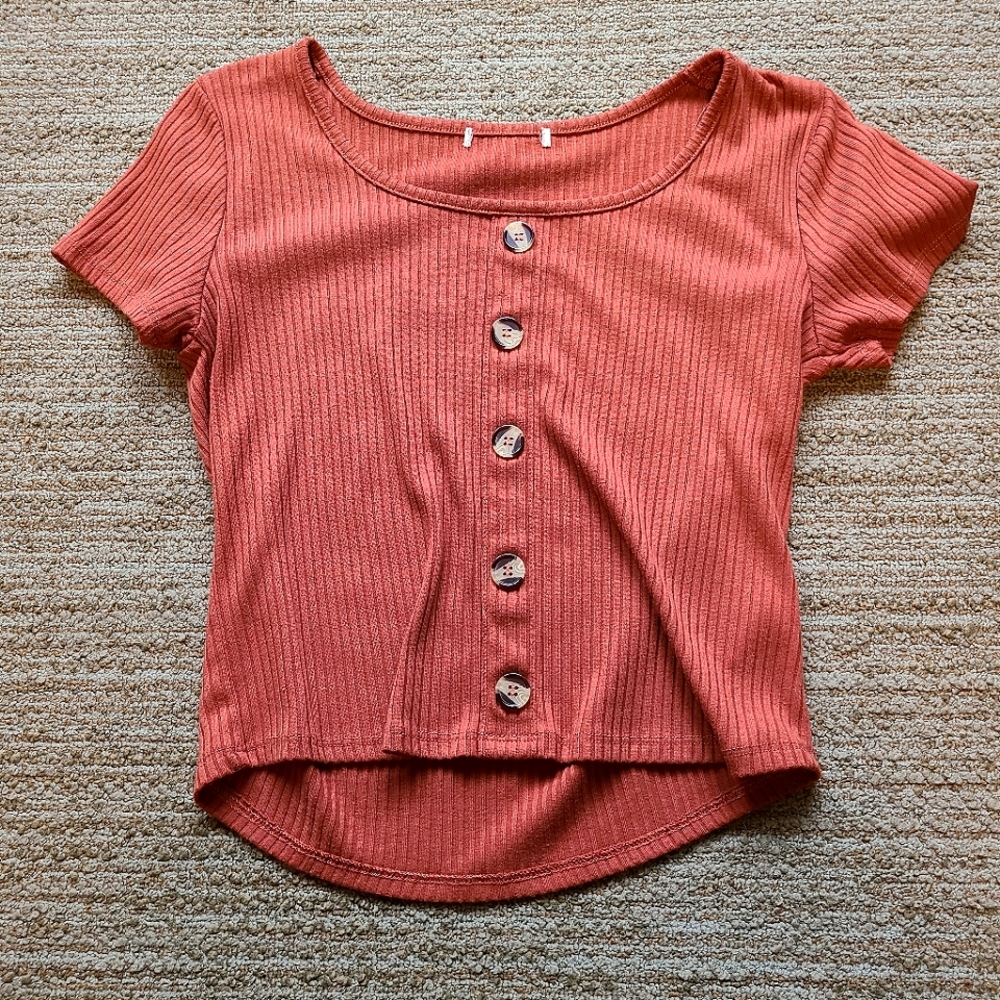 Burnt orange shirt